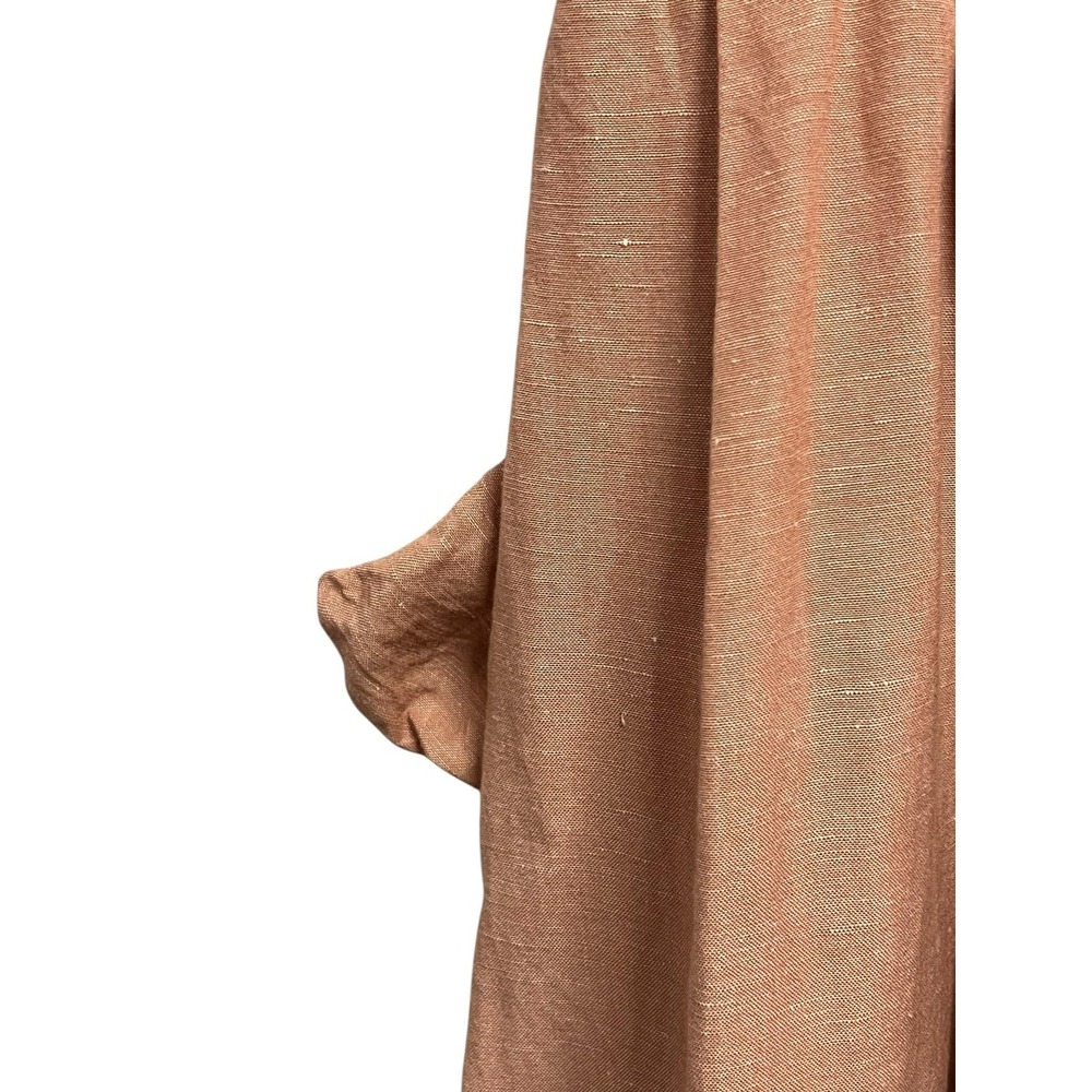 Madewell Maxi Dress Womens 0 Pink Linen Blend Wrap V-Neck Sleeveless Pockets - Picture 7 of 12